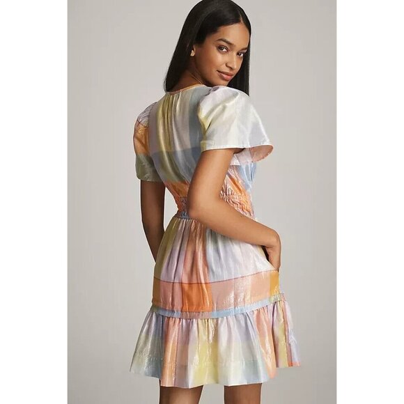 Anthropologie The Somerset Mini Dress: Metallic Edition XS Petite - Picture 3 of 4